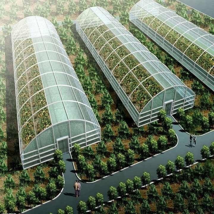 Climate-resilient greenhouse farming structures